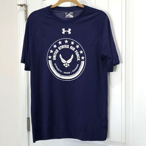 Under Armour Mens HeatGear Blue Athletic Loose US Air Force, Medium